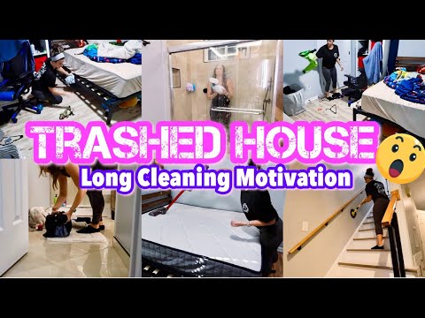 TRASHED HOUSE‼️CLEAN WITH ME | EXTREME CLEANING MOTIVATION | LONG SPEED CLEAN | Aiper Pool Cleaner