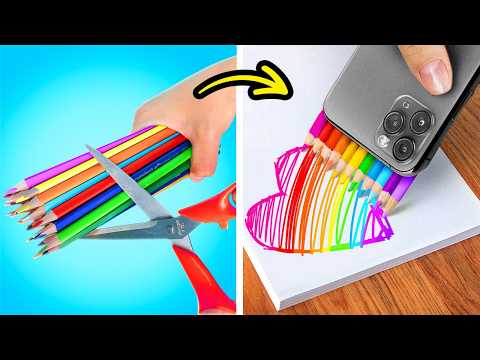 ART BATTLE : DRAWING HACKS & ART TRICKS! Easy Tutorial & Cool Gadgets by YayTime! FUN