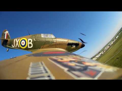 E-Flite Hawker Hurricane flight footage