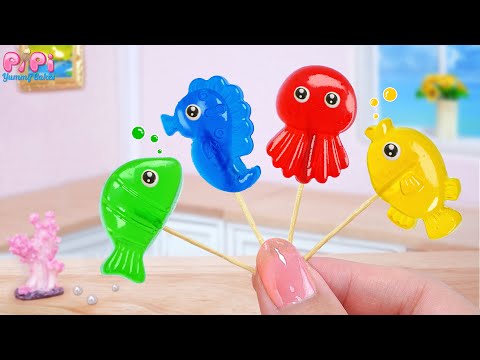 Jelly Fun Adventure💖How to Make Delightful Miniature Sea Animal Jelly Treats🌈Pipi Yummy Cake