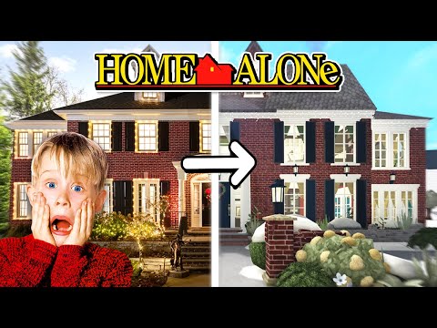 Building the HOME ALONE House in BLOXBURG!