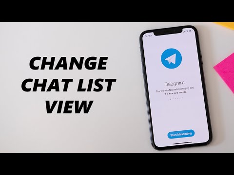 How To Change Chat List View In Telegram