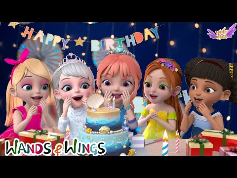 Princess Happy Birthday Party | Happy Birthday Song + Blossom Turned into ICE - Wands & Wings