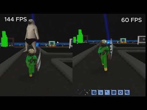 Roblox 60 FPS VS 144 FPS