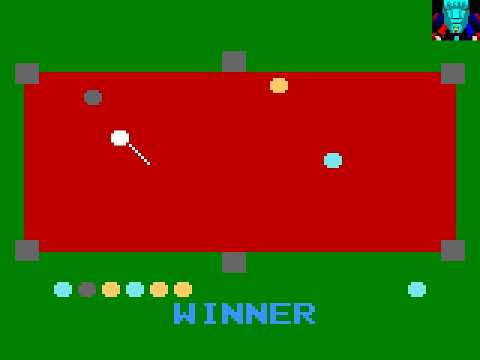 Odyssey 2 Game: Pocket Billiards (1980 Philips)