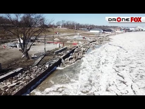 Officials concerned about Grand River ice jams as temperatures rise