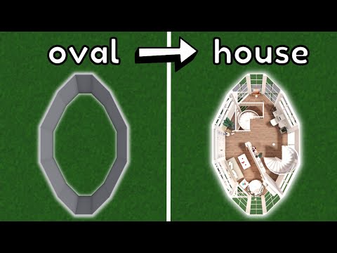 Building an OVAL house in Bloxburg!