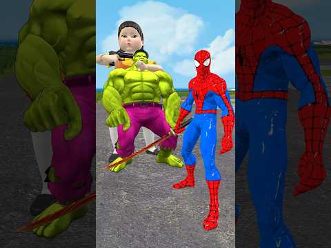 Spider Man Sword vs Squid Game season 2 #spiderman #squidgame #sword