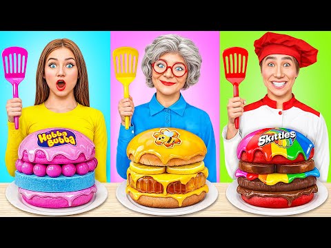 Me vs Grandma Cooking Challenge | Kitchen Hacks and Tricks by Multi DO Smile