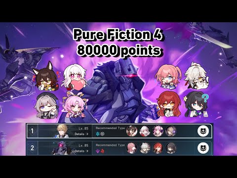 [HSR] Pure Fiction Stage 04 Max 80000 points | Counter & Break | Honkai Star Rail 1.6