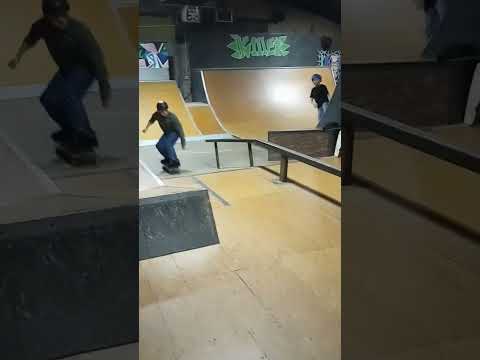 Kyle grinding the rail at Killers!  sorry for the shakiness.