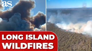 MASSIVE wildfires BREAK OUT in Long Island, NY – SHOCKING VIDEO