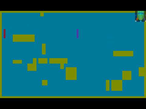 Atari 800 Game: Angle Worm (1980 Adventure International)