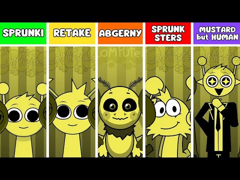 ALL Incredibox MUSTARD Versions - Sprunki VS Retake VS Abgerny VS Sprunksters VS Mustard But Human