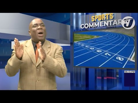 The National Stadium Track Redone in the National Colours | TVJ Sports Commentary