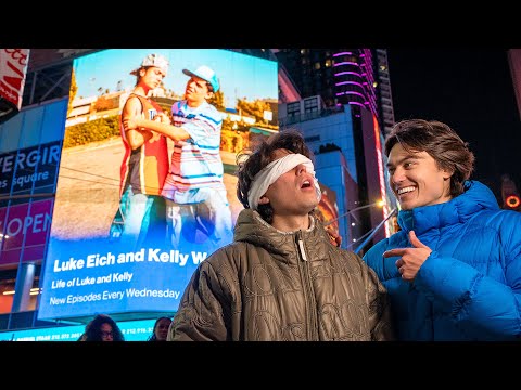 Surprising My Best Friend with a Times Square Billboard