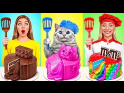 Me vs Grandma Cooking Challengewith Cat | Funny Challenges by MultiDO Smile