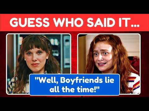 The ULTIMATE Quiz For STRANGER THINGS Fans ⚡ Guess 'Who Said It' Challenge 🧇 Netflix, Dustin, Eleven