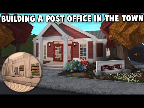 BUILDING A POST OFFICE IN MY BLOXBURG TOWN..