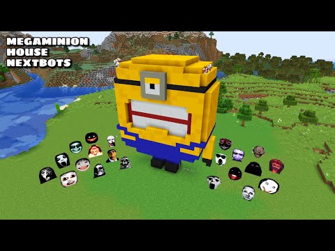 SURVIVAL MEGA-MINION HOUSE WITH 100 NEXTBOTS in Minecraft - Gameplay - Coffin Meme