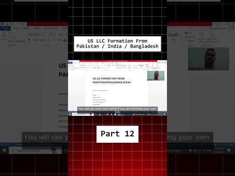 How to Form US LLC from Pakistan in 2025 | FREE Complete Guide Step by Step | Part 12