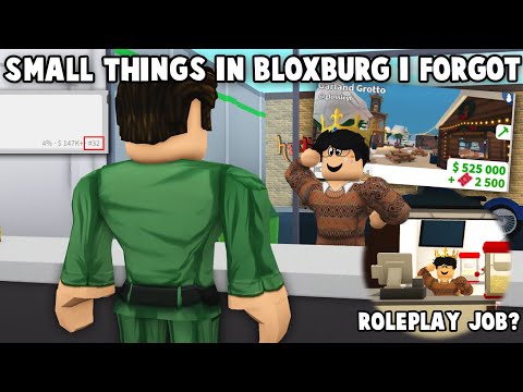 FUN SMALL BLOXBURG DETAILS I FORGOT ABOUT... and a fake job!