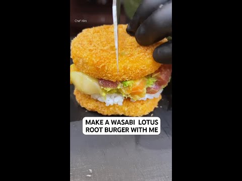 this might be one of the most satisfying burgers we’ve ever seen @chefhiro4898 #burger #wasabi