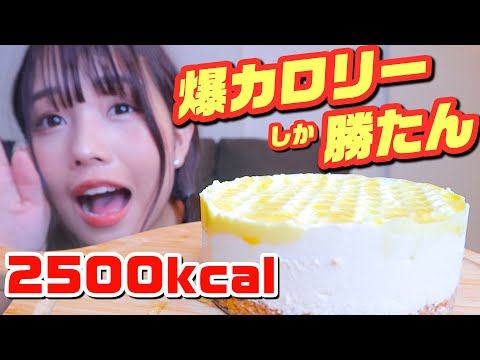 深夜に高カロリーが正義【はちみつチーズケーキ】