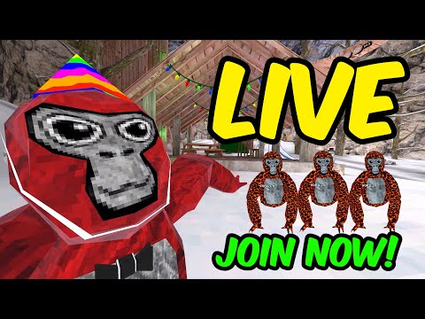 🔴 GORILLA TAG NEW YEARS✨UPDATE WITH VIEWERS🎅| LIVE!👍