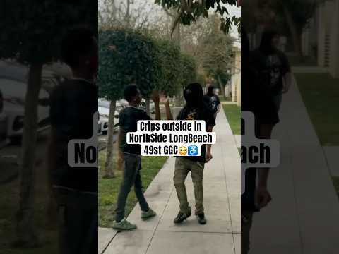 Crips OUTSIDE! north Long Beach 49st GGC 😳♿️ #trending #crips #shorts #viralvideo #vlog #fyp