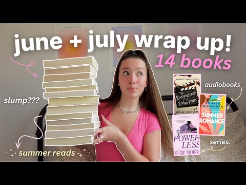 june + july reading wrap up 🥥🎀 summer reads, kindle unlimited recs, audiobooks & more!