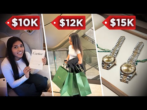 Spending $40k In A Day Shopping Spree (Rolex, Cartier)