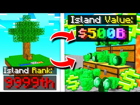 Spending $200 BILLION to become a TOP ISLAND in Minecraft SKYBLOCK | Minecraft SKYBLOCK SERVER #11