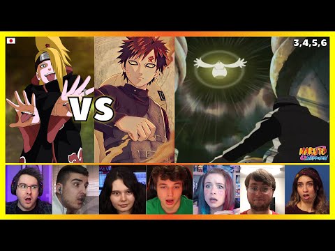 Gaara vs Deidara | Reaction Mashup [Naruto Shippuden 3,4,5,6] ナルト 疾風伝