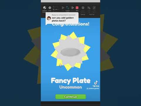 Adding rare plates to restaurant tycoon 2 on roblox #restauranttycoon2 #roblox