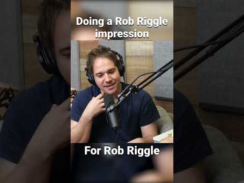 Doing a Rob Riggle impression for Rob Riggle!￼