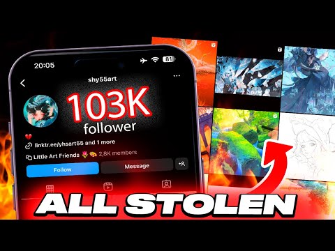 "Artist" Built A HUGE Following Over STOLEN Art...