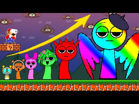 Mario vs EVOLUTION of SPRUNKI RAINBOW Calamity | Game Animation