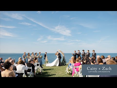 Caity + Zach's Cliff House Maine Summer Wedding Film Trailer