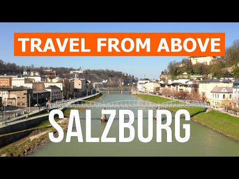 Salzburg from drone | 4k video | Austria, Salzburg from above