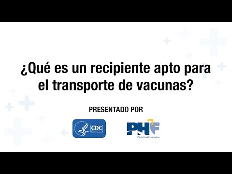 ¿Qué es un recipiente apto para el transporte de vacunas?