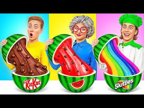 Me vs Grandma Cooking Challenge with Dog | Crazy Ideas To Cook by Multi DO Smile