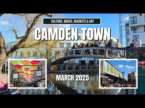 Camden Town in London: Culture, Markets, and Music | A Sunny Saturday | March 2025