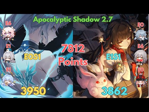 No Ruan Mei Rappa And Quadruple Atk Boots Feixiao Strat | 7812 Points | Apocalyptic Shadow 2.7