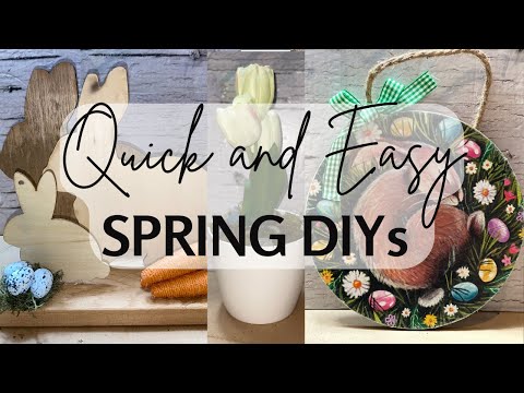 SPRING Home Decor DIYs | DOLLAR TREE SPRING DIY DECOR | Super Simple Craft Ideas