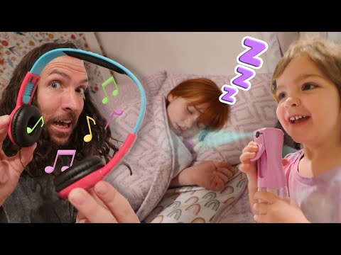 ADLEY WON'T WAKEUP!  Navey Helps with Adleys morning routine! is she Asleep or Lost in her Dreams?