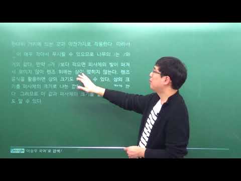 [이승우 국어] 2019학년도 3월 학평 예술+기술_사진기 주요 장치의 기능과 사진의 사실성에 대한 미학 이론