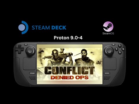 Conflict: Denied Ops (2008) - Steam Deck Gameplay | Glitchy Cutscenes