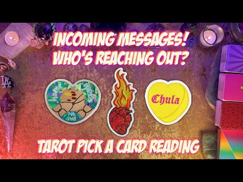 ⚡️Incoming Messages! Who's Reaching Out To You?⚡️ Tarot Pick a Card Reading