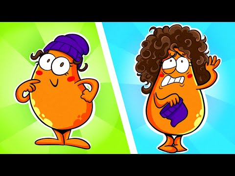 Hair Problems All Girls Know | Short People VS Tall People | Pear Couple Global 🍐